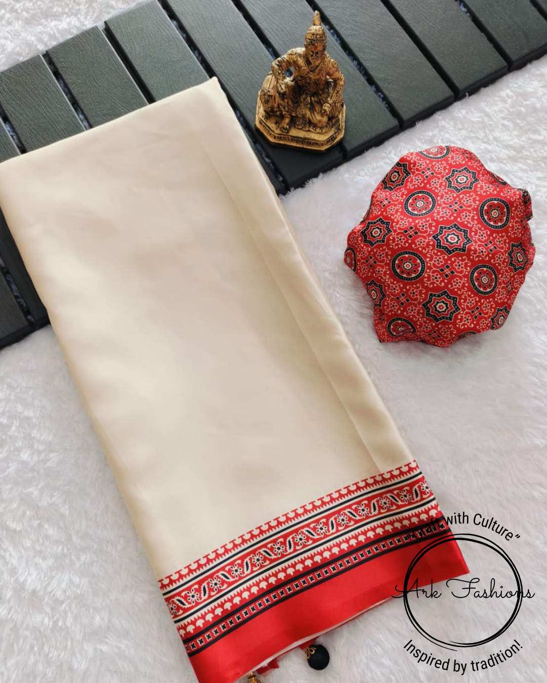Classic Woven Border Silk Blend Saree