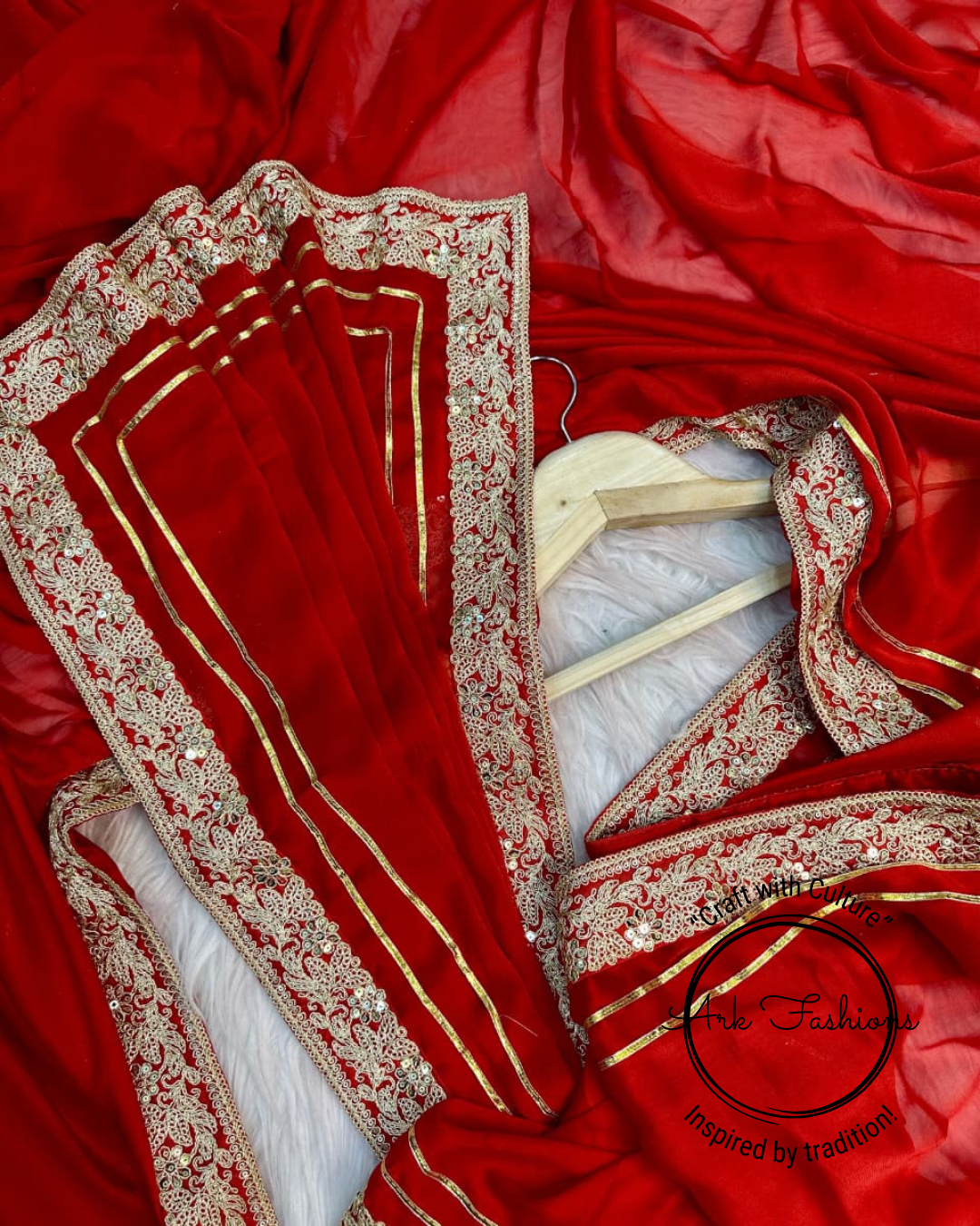 Elegant Embellished Chiffon Saree