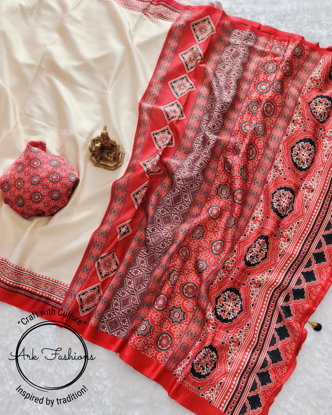 Classic Woven Border Silk Blend Saree